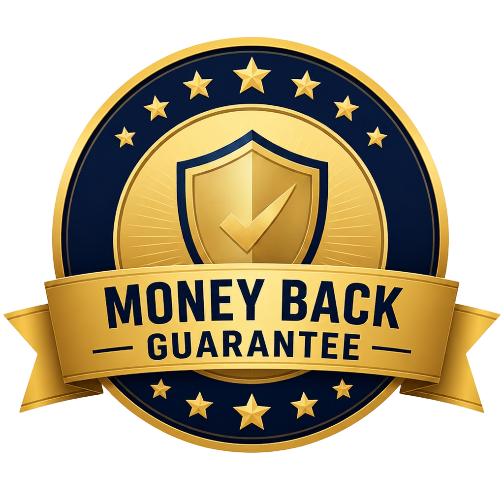 Money Back Guarantee seal