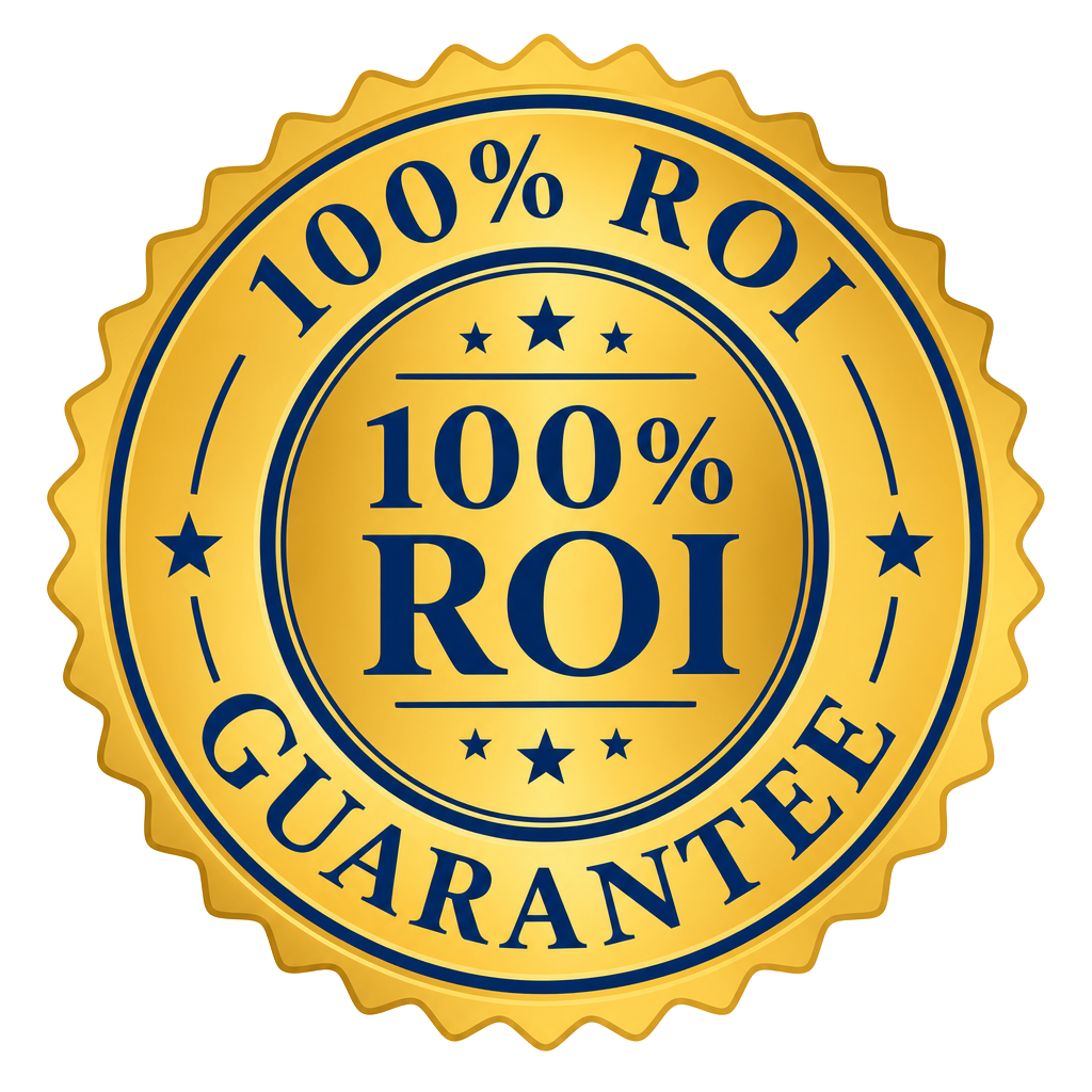 100% ROI Guarantee seal